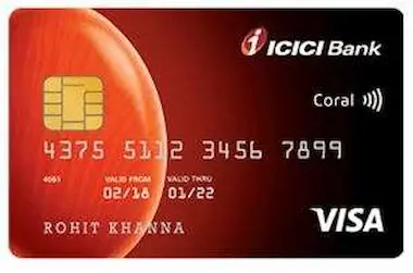 ICICI Bank Coral VISA Credit card
